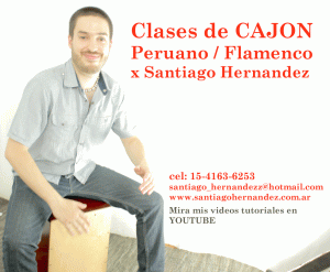 Clases de Cajon Peruano / Flamenco Santiago Hernandez